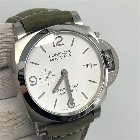 panerai watch white face|panerai luminor watch price.